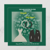 Einfach und elegant Braut und Herz (Vorne/Hinten)