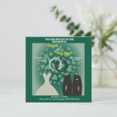 Einfach und elegant Braut und Herz (Stehend Vorderseite)