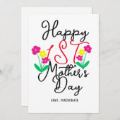 Einfach und elegant | Erstgeburtenschenk Feiertagskarte (Vorne/Hinten)