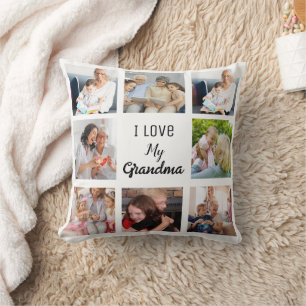 Einfach und elegant  FotoCollage für Oma Kissen