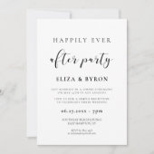 Einfach und elegant, glücklich immer nach dem Part Einladung (Vorderseite)