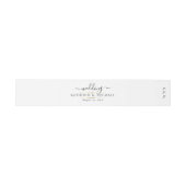 EINFACH UND ELEGANT GOLD FOIL MODERNE WEDING EINLADUNGSBANDEROLE (Flach)