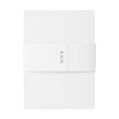 EINFACH UND ELEGANT GOLD FOIL MODERNE WEDING EINLADUNGSBANDEROLE (Rückseitenbeispiel)