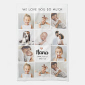 Einfach und elegant | Heart Foto Collage für Nana Geschirrtuch (Vertikal)