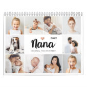 Einfach und elegant | Heart Foto Collage für Nana Kalender (Titelbild)