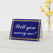 Einfach und elegant "Heiraten Sie mich?" Karte (Gelbe Blume)