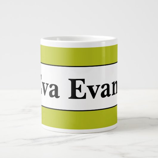 Einfach und elegant Jumbo-Tasse (Vorderseite)