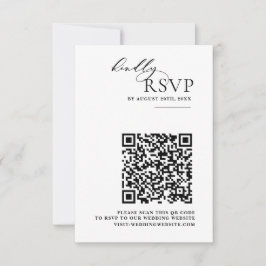 Einfach und elegant Minimalistisch RSVP Karte