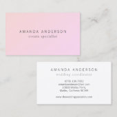 Einfach und elegant Minimalistisch | Visitenkarte (Vorne/Hinten)