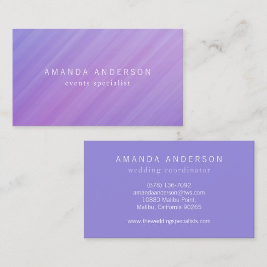 Einfach und elegant Minimalistisch| Visitenkarte (Vorne/Hinten)