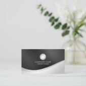 Einfach und elegant Minimalistisch| Visitenkarte (Stehend Vorderseite)