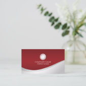 Einfach und elegant Minimalistisch | Visitenkarte (Stehend Vorderseite)