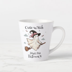 Einfach und elegant Niedlich Hexe erstes Halloween Milchtasse