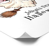Einfach und elegant Niedlich Hexe erstes Halloween Poster (Ecke)