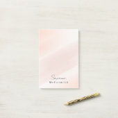 Einfach und elegant Rosa Post-it Klebezettel (Auf Schreibtisch)