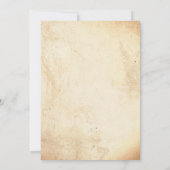 Einfach und elegant Rustikal 21. Geburtstag Party Einladung (Rückseite)