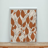 Einfach und elegant: "Rustikale Herbstleaves" Poster
