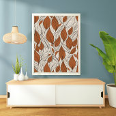 Einfach und elegant: "Rustikale Herbstleaves" Poster