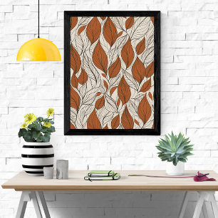 Einfach und elegant: "Rustikale Herbstleaves" Poster