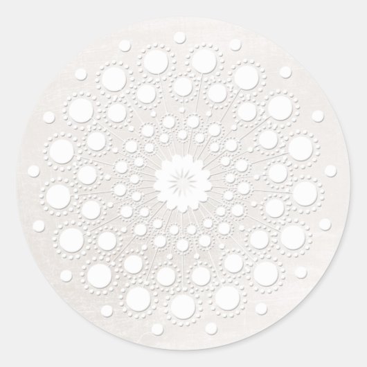 Einfach und elegant Salon und Wellness-Center ganz Runder Aufkleber (Vorderseite)