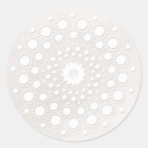 Einfach und elegant Salon und Wellness-Center ganz Runder Aufkleber