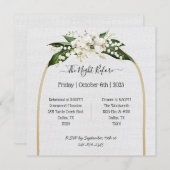 Einfach und elegant Save the Date laden (Vorne/Hinten)