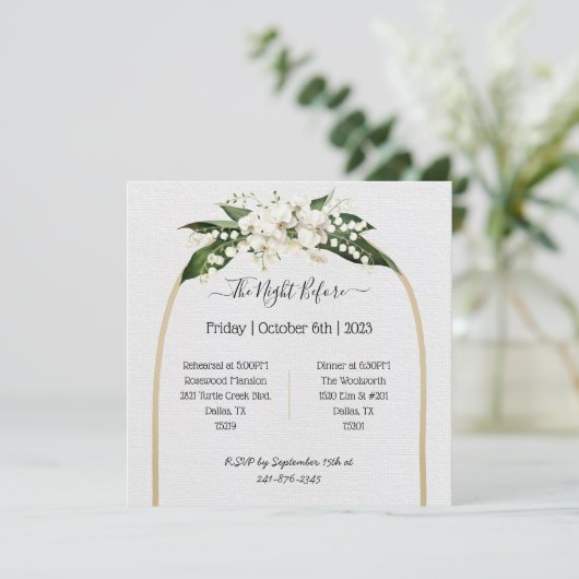 Einfach und elegant Save the Date laden (Stehend Vorderseite)