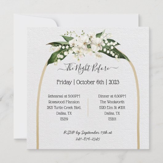 Einfach und elegant Save the Date laden (Vorderseite)