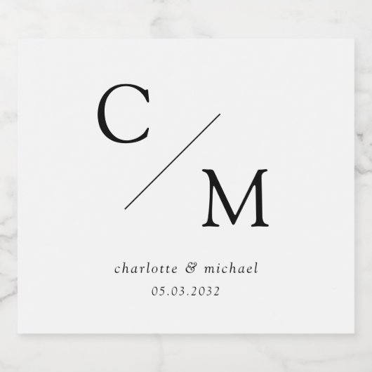 Einfach und elegant schaumweinetikett (Einzelnes Label)