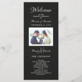 Einfach und elegant: Schwarze Linse mit Monogramm Programm (Vorderseite)