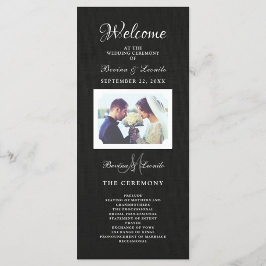 Einfach und elegant: Schwarze Linse mit Monogramm Programm (Vorderseite)