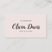 Einfach und elegant visitenkarte (Vorderseite)