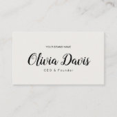 Einfach und elegant visitenkarte (Vorderseite)