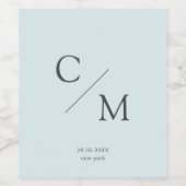 Einfach und elegant weinetikett (Einzelnes Label)