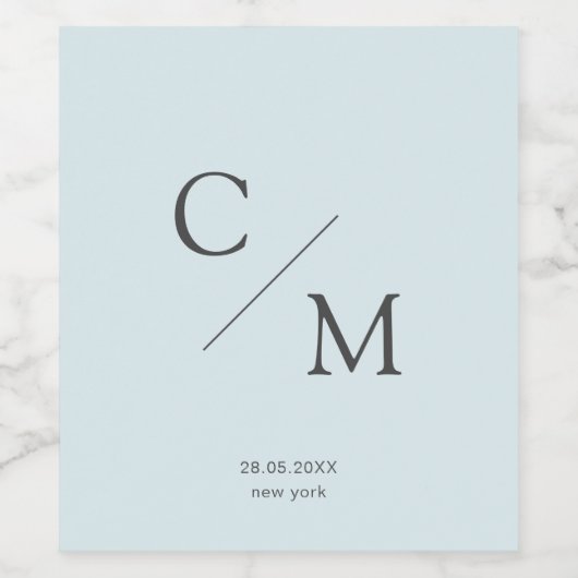 Einfach und elegant weinetikett (Einzelnes Label)