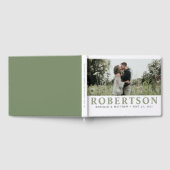 Einfach und elegant weiß | Foto Gästebuch (Voll)