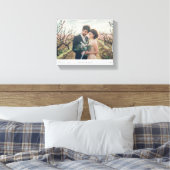 Einfach und minimalistisch Forever in Liebe Foto Leinwanddruck (Insitu (Schlafzimmer))