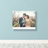 Einfach und minimalistisch Forever in Liebe Foto Leinwanddruck (Insitu (Holzboden))