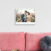 Einfach und minimalistisch Forever in Liebe Foto Leinwanddruck (Insitu (Wohnzimmer))