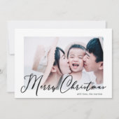 Einfach und minimalistisch Stilvolles Weihnachts-F (Vorderseite)