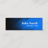 Einfach und modern dunkelblau mini visitenkarte (Vorderseite)