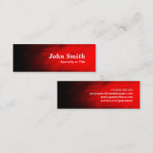 Einfach und modern dunkelrot mini visitenkarte (Vorne/Hinten)