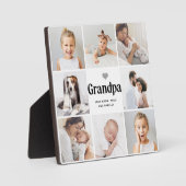 Einfach und modern | FotoCollage für Opa Fotoplatte (Vorderseite)
