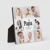 Einfach und modern | FotoCollage für Papa Fotoplatte (Vorderseite)