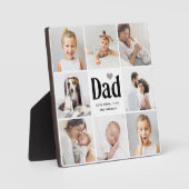 Einfach und modern | FotoCollage für Vater Fotoplatte (Vorderseite)