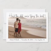 Einfach und modern halten Sie das Date-Foto fest Save The Date (Vorderseite)