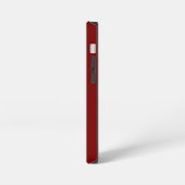 Einfach und modern Name Minimal Cherry Red iPhone Hülle (Linke Seite)