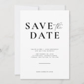 Einfach und modern Save the Date mit Foto Einladung (Vorderseite)