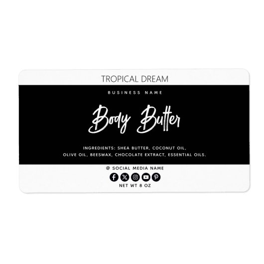 Einfach und modern Schwarz-weiß (Vorne)