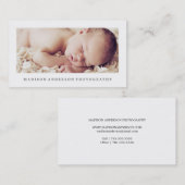 Einfach und sauber 2 | Fotografie Visitenkarten Visitenkarte (Vorne/Hinten)